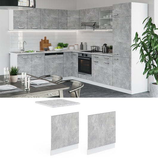 Vicco Pannello frontale Calcestruzzo 60 cm , PL Marmo