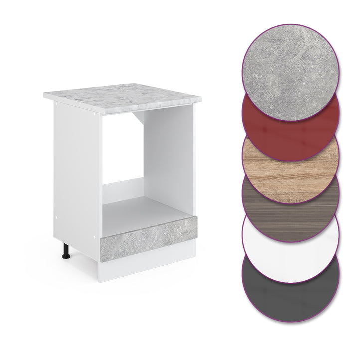 Vicco Mobile per forno da incasso Calcestruzzo 60 cm , PL Marmo