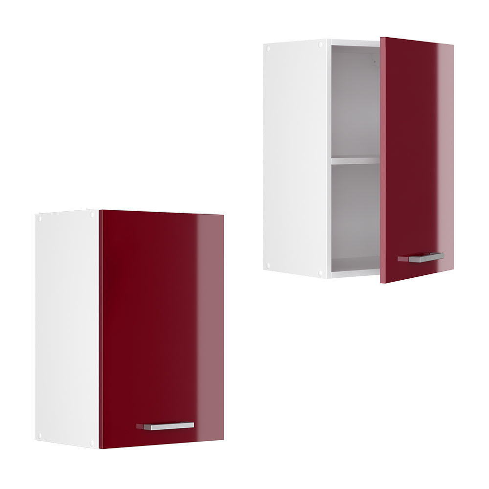 Vicco Pensile da cucina Rosso lucido 40 cm