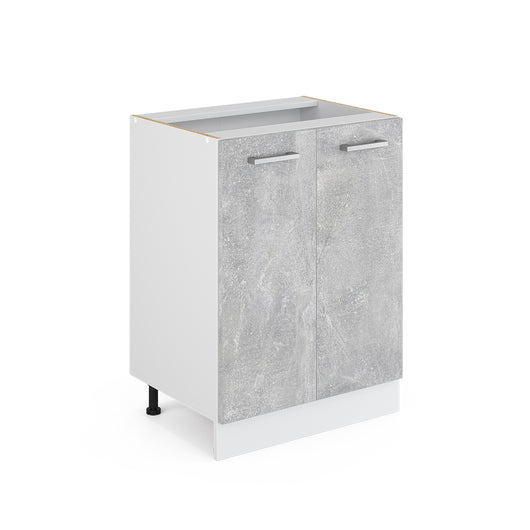 Vicco Mobiletto base cucina Calcestruzzo 60 cm senza piano di lavoro