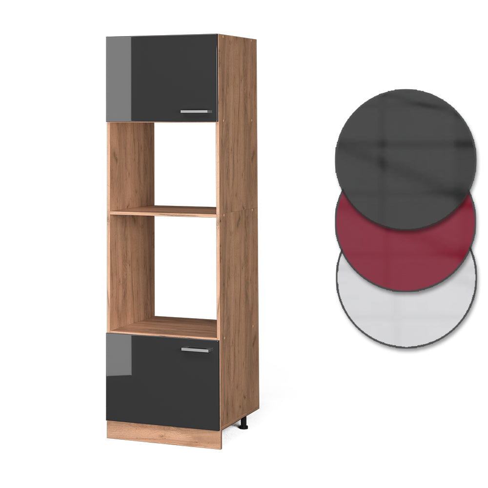 Vicco Set mobili bagno Antracite lucido 60 cm