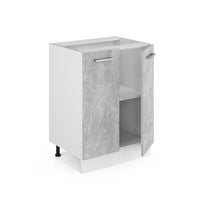 Vicco Base universale Calcestruzzo 60 cm con ante, senza piano di lavoro