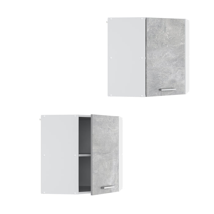 Vicco Mobile angolare da cucina Calcestruzzo 57 cm