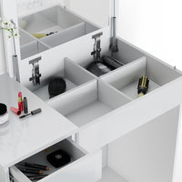 Vicco Tavolo da toeletta Bianco 117.4 cm con panca