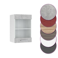 Vicco Mobile da cucina in vetro Calcestruzzo 40 cm