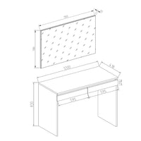 Vicco   Tavolo   da   toeletta   Bianco  120   cm