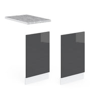 Vicco Pannello frontale Antracite lucido 45 cm , PL Marmo