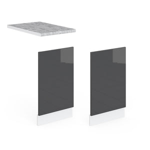 Vicco Pannello frontale Antracite lucido 45 cm , PL Rovere