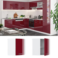 Vicco Mobile angolare da cucina Rosso lucido 57 cm