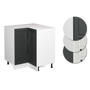 Vicco Mobile ad angolo cucina Antracite casa di campagna 75.6 cm senza piano di lavoro