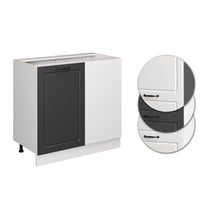 Vicco Mobile ad angolo cucina Antracite casa di campagna 86 cm senza piano di lavoro