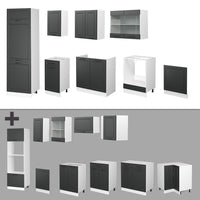 Vicco Cucina componibile Antracite casa di campagna/bianco 300 cm , PL Rovere