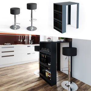 Vicco Tavolo bar alto Antracite 57 x 80 cm