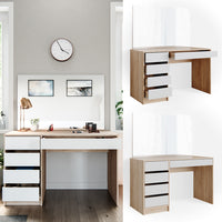 Vicco Tavolo da toeletta Bianco/Sonoma 55 cm