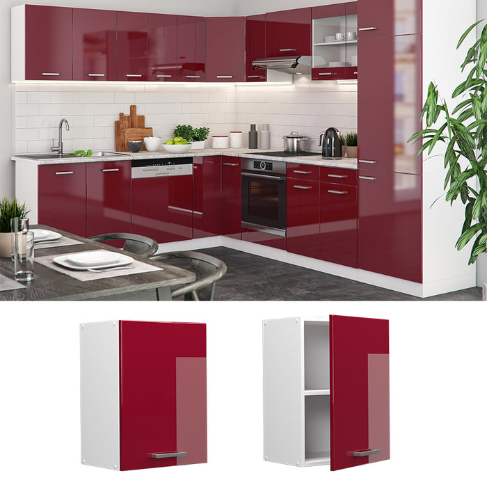 Vicco Pensile da cucina Rosso lucido 45 cm