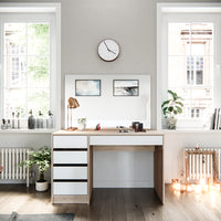 Vicco Tavolo da toeletta Bianco/Sonoma 55 cm