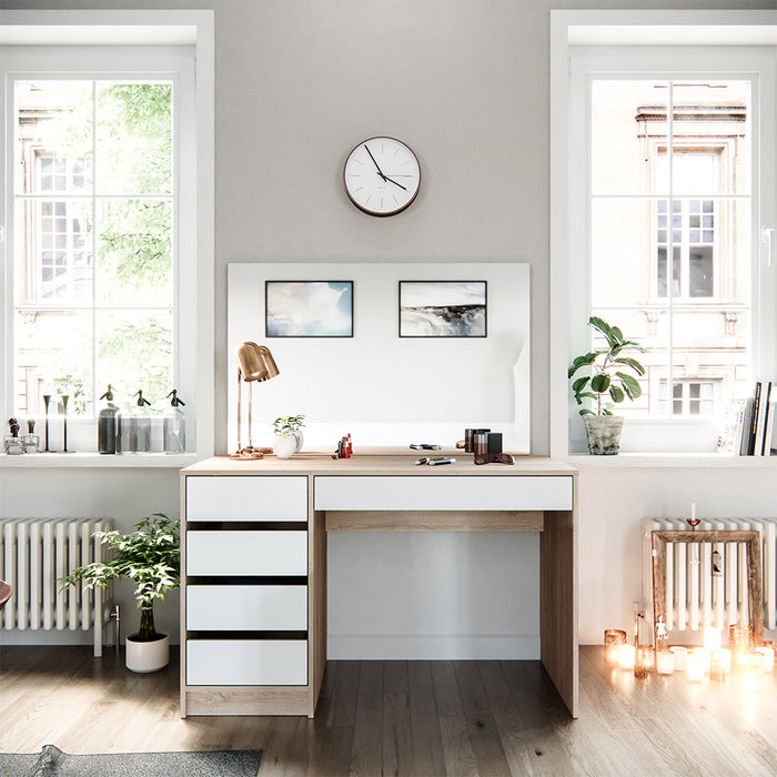 Vicco Tavolo da toeletta Bianco/Sonoma 55 cm