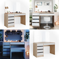 Vicco Tavolo da toeletta Bianco/Sonoma 55 cm