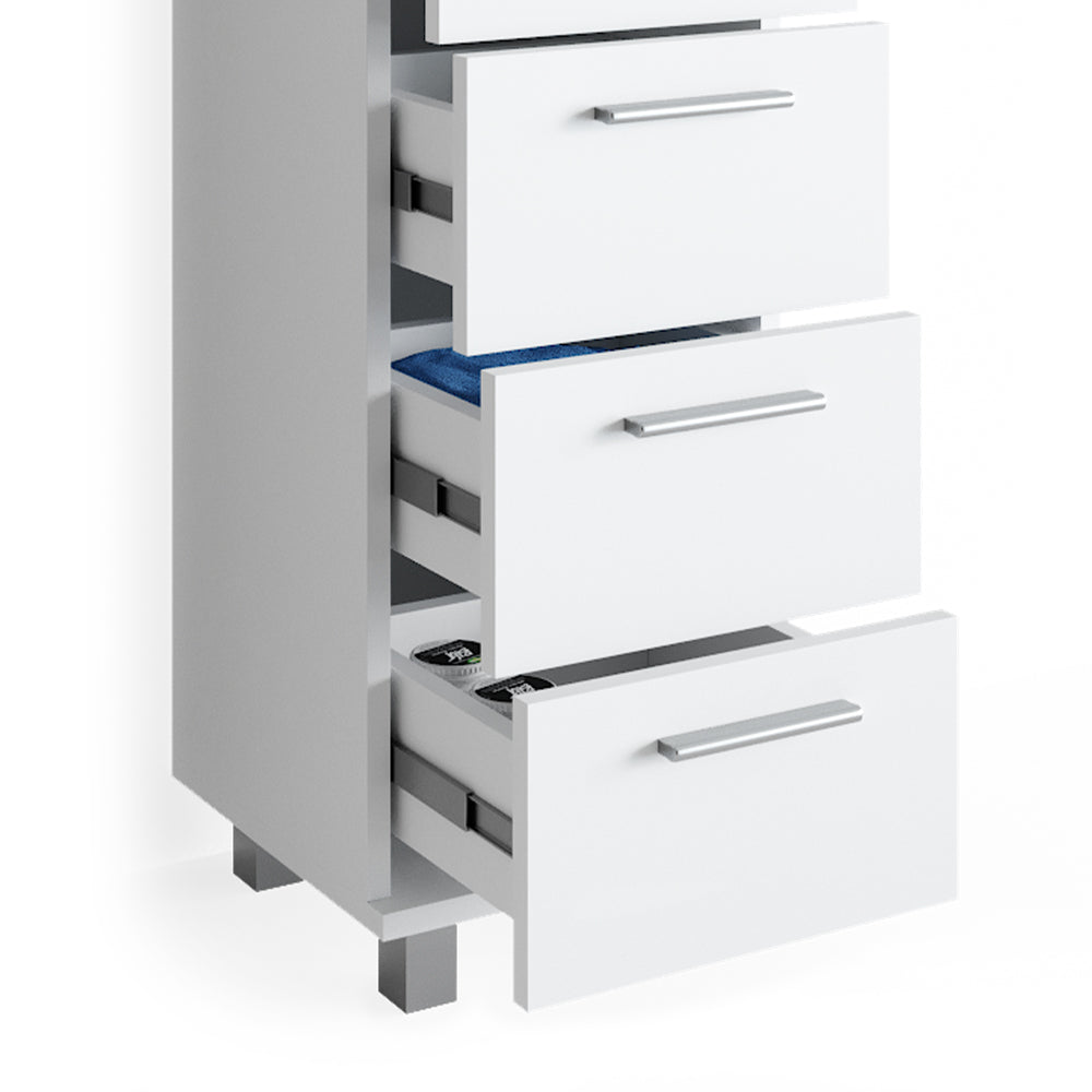 Vicco Set mobili bagno Bianco 3 parti