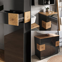 Vicco Set mobili bagno Antracite 5 parti