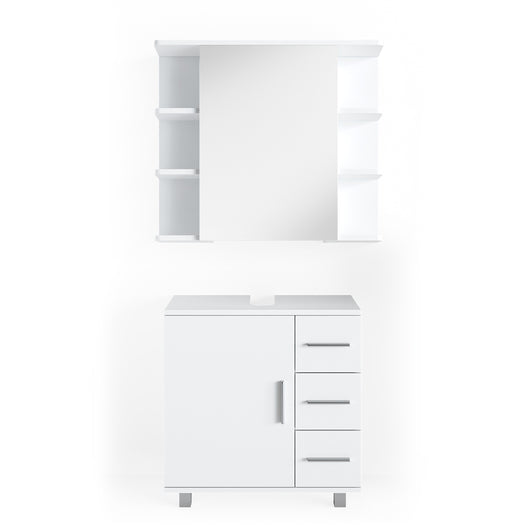 Vicco Set mobili bagno Bianco 2 parti