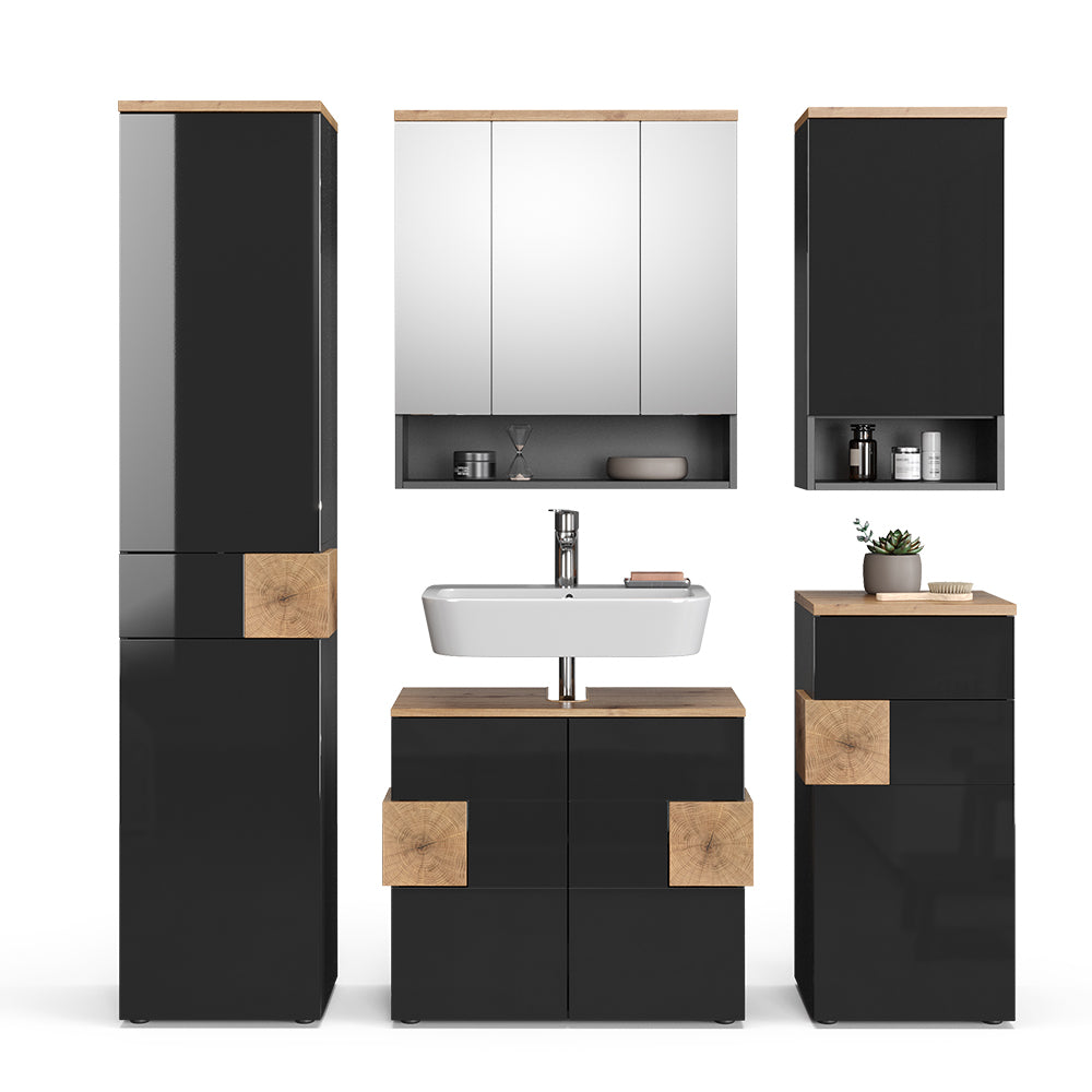 Vicco Set mobili bagno Antracite 5 parti