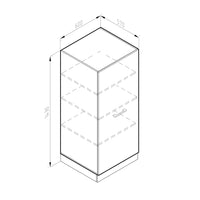 Vicco Dispensa universale Antracite lucido 60 cm con anta grande