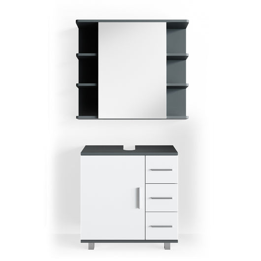 Vicco Set mobili bagno Antracite 2 parti