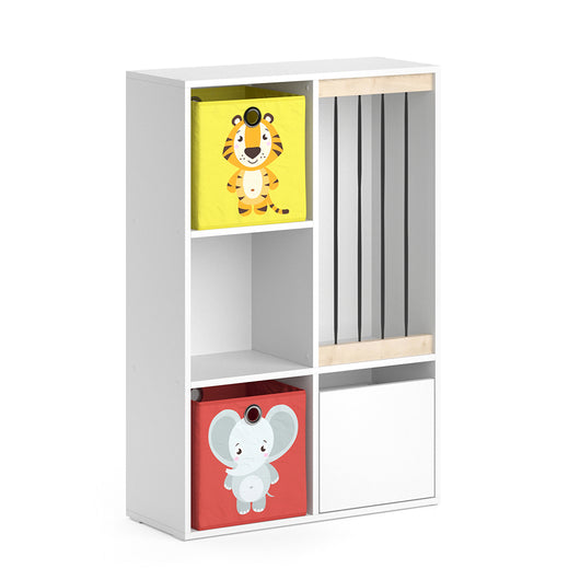 Vicco Libreria bambini Bianco 72 x 107.8 cm con 2 scatole pieghevoli opt.2