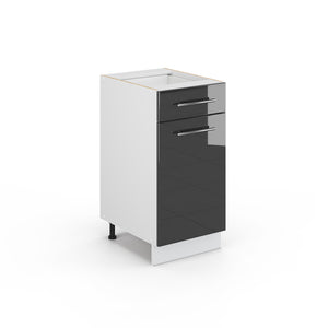 Vicco Mobiletto bagno Antracite lucido 40 x 82 cm senza piano di lavoro