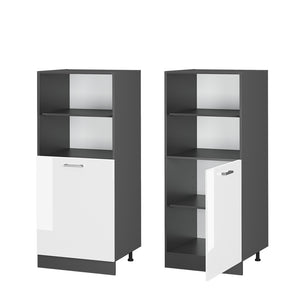 Vicco Mobile per forno da incasso Bianco lucido 60 cm