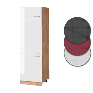 Vicco Armadio frigorifero Bianco lucido 60 cm