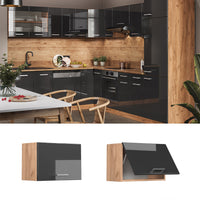 Vicco Pensile da cucina Antracite lucido 60 cm Piatto