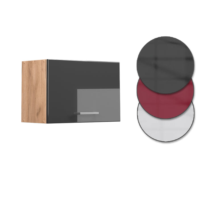 Vicco Pensile da cucina Antracite lucido 60 cm Piatto