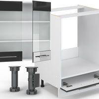 Vicco Cucina componibile Antracite lucido/bianco 300 cm , PL Antracite