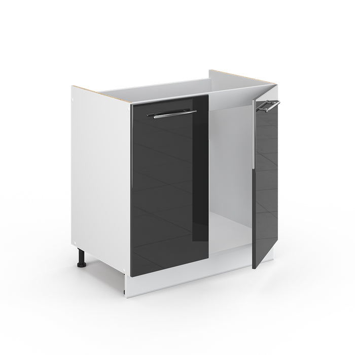 Vicco Mobile lavello cucina Antracite lucido 80 cm , PL Antracite