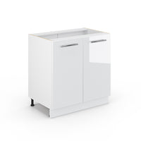 Vicco Mobiletto bagno Bianco lucido 80 x 82 cm con ripiano, senza piano di lavoro