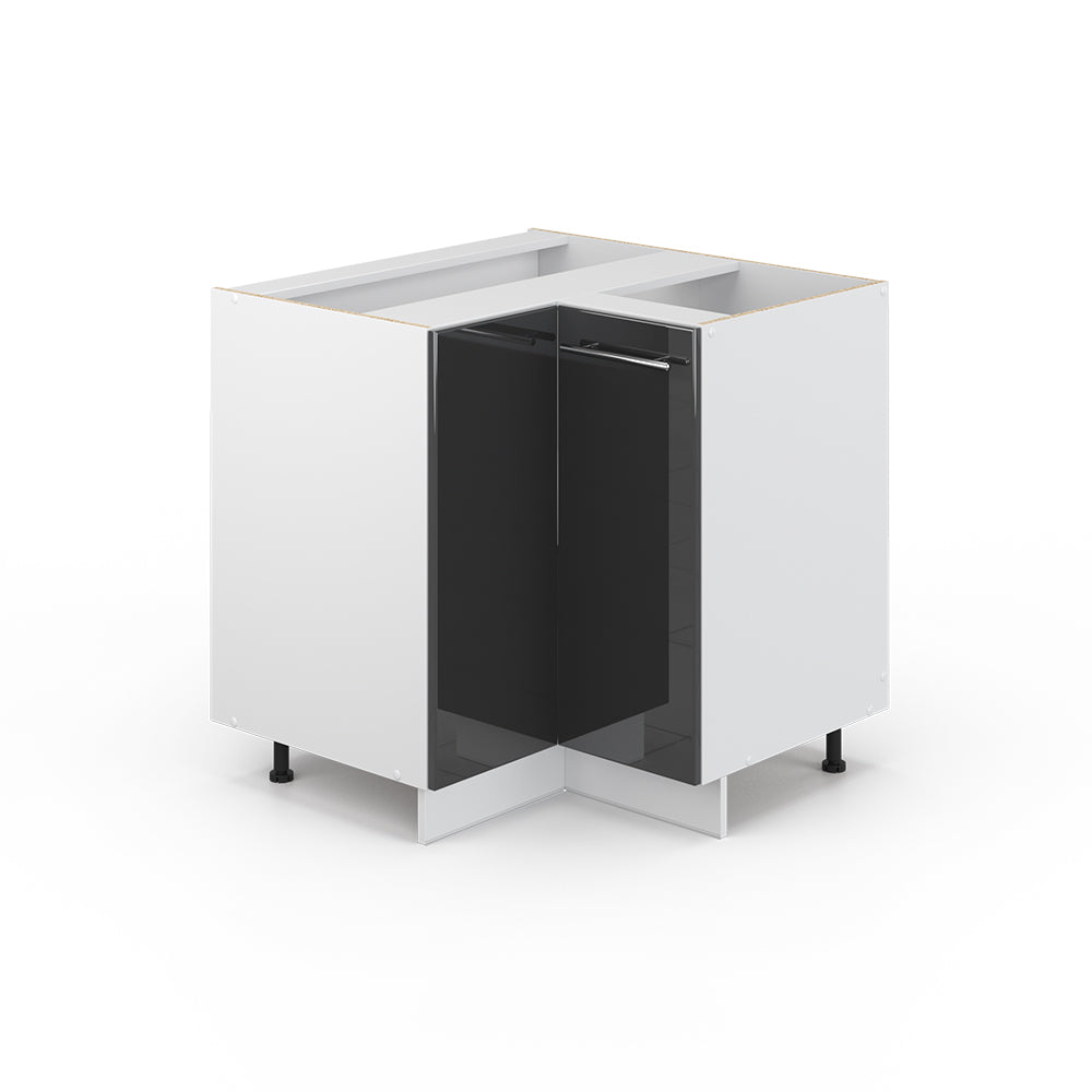 Vicco Mobile ad angolo cucina Antracite lucido 80.5 cm senza piano di lavoro
