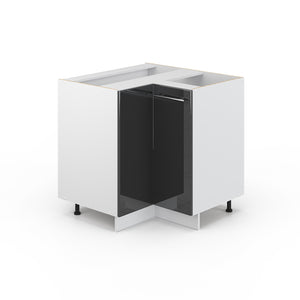 Vicco Mobile ad angolo cucina Antracite lucido 80.5 cm senza piano di lavoro