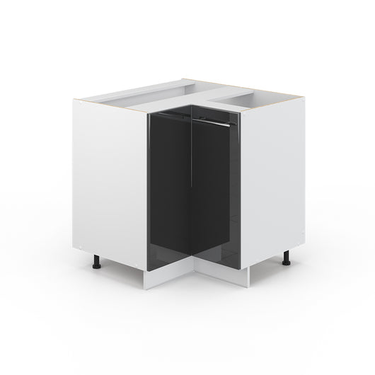 Vicco Mobile ad angolo cucina Antracite lucido 80.5 cm senza piano di lavoro