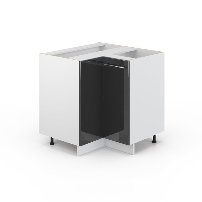 Vicco Mobile ad angolo cucina Antracite lucido 80.5 cm senza piano di lavoro