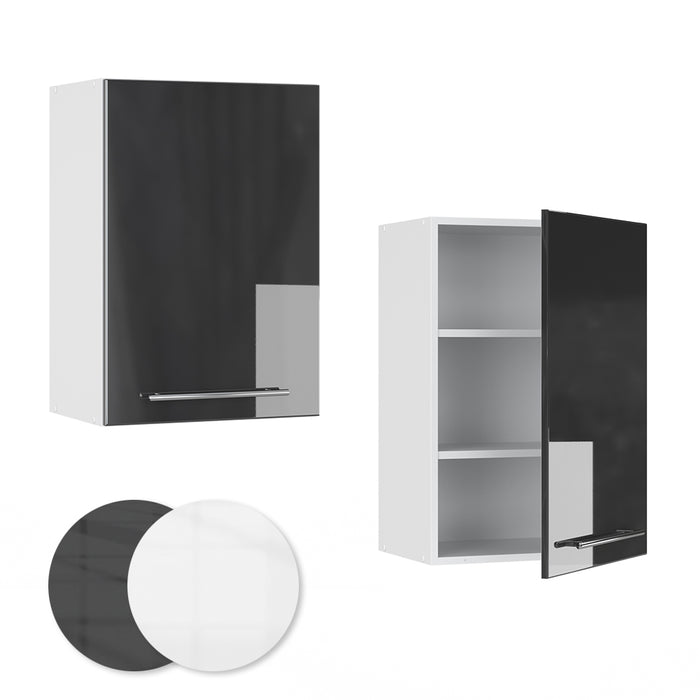 Vicco Pensile da cucina Antracite lucido 50 cm