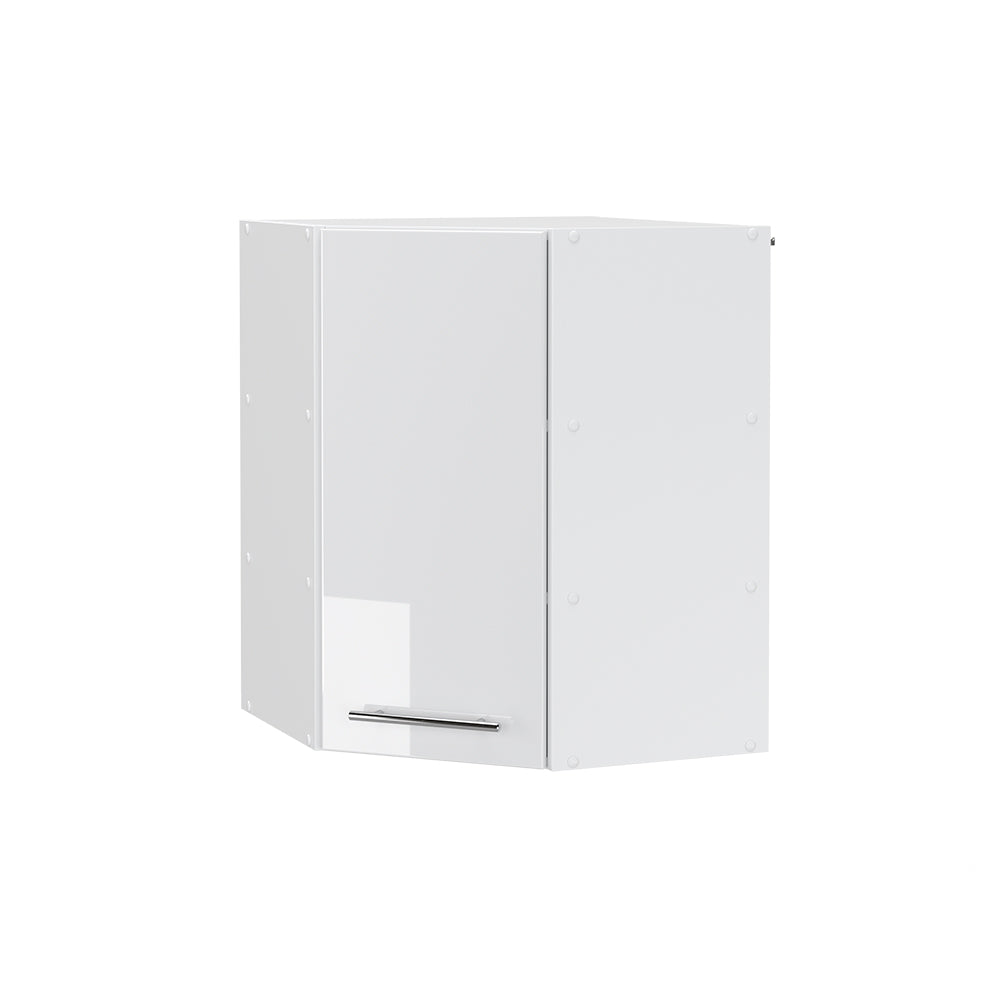 Vicco Mobile angolare da cucina Bianco lucido 57 cm