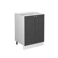 Vicco Mobiletto base cucina Antracite-oro 60 cm senza piano di lavoro