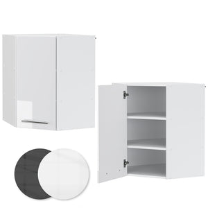 Vicco Mobile angolare da cucina Bianco lucido 57 cm