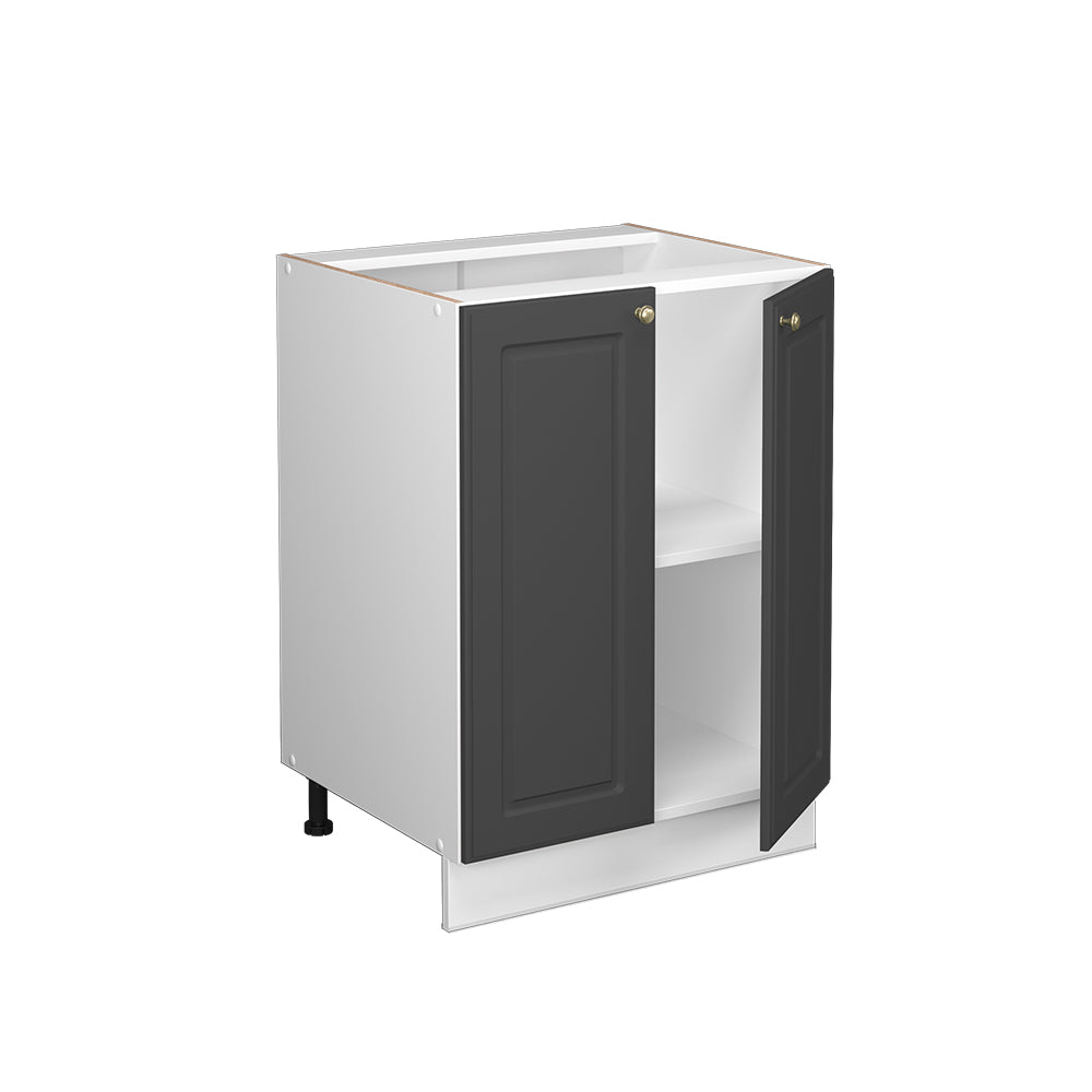 Vicco Mobiletto base cucina Antracite-oro 60 cm , PL Marmo