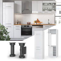 Vicco Armadio frigorifero Bianco lucido 60 cm