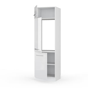 Vicco Armadio frigorifero Bianco lucido 60 cm