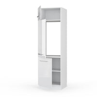 Vicco Armadio frigorifero Bianco lucido 60 cm