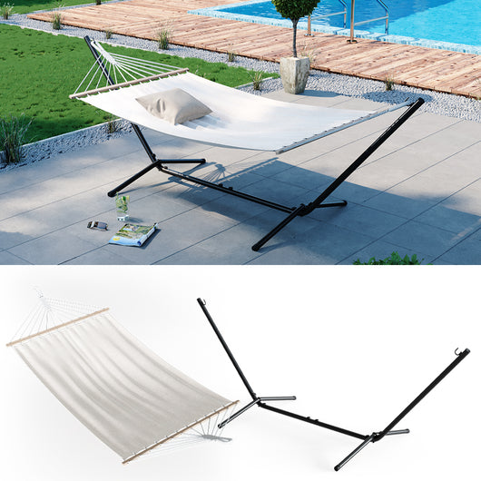 OK-Living Amaca Bianco 190 x 120 cm Telaio in metallo